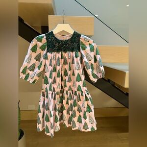 Pink Chicken Pink and Green Tree Dress